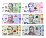 Набір пам`ятних банкнот усіх номіналів (20, 50, 100, 200, 500, 1 000 грн) до 30-річчя незалежності України у конверті — аверс