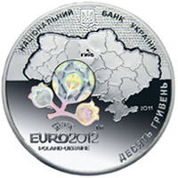 Фінальний турнір чемпіонату  Європи з футболу 2012. Місто  Київ  (c) — аверс